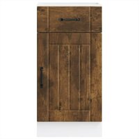 Keuken onderkast Lucca bewerkt hout gerookt eikenkleurig 4