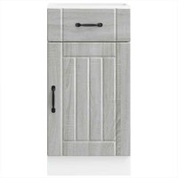 Keuken onderkast Lucca bewerkt hout grijs sonoma eikenkleur 4