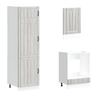 7-delige Keukenkastenset Lucca bewerkt hout grijs sonoma eiken 5