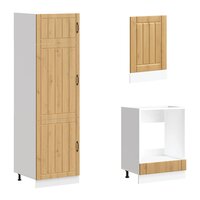 7-delige Keukenkastenset Lucca bewerkt hout artisanaal eiken 5