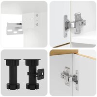 7-delige Keukenkastenset Lucca bewerkt hout artisanaal eiken 7