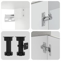 8-delige Keukenkastenset Kalmar bewerkt hout grijs sonoma eiken 7