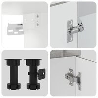 4-delige Keukenkastenset Lucca bewerkt hout grijs sonoma eiken 6