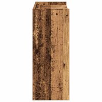 Schoenenrek 60x25x62 cm bewerkt hout oud houtkleurig 5