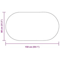 Tapijt Cr&egrave;me 80 x 150 cm PP 9