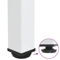 Console tafelpoten 4 st 72-74 cm staal wit 9