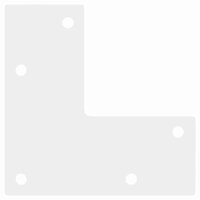 Salontafelpoten conische vorm 4 st 30-31 cm staal wit 7