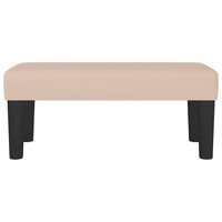 Bankje 70x30x30 cm kunstleer cappuccinokleurig 3