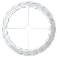 Lampenkap &Oslash;45x28 cm wicker wit 5