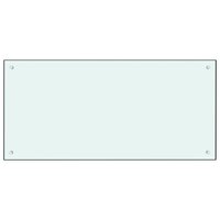  Spatscherm keuken 100x50 cm gehard glas wit 2
