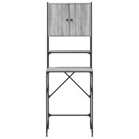 Wasmachinekast 68x48,5x194 cm grijs sonoma eikenkleurig 8