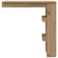 Bartafel wandgemonteerd 102x45x103,5 cm bewerkt hout artisanaal 4