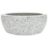 Opzetwasbak rond &Phi;41x14 cm keramiek grijs 2