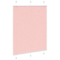 Pliss&eacute; rolgordijn 105x100cm stofbreedte 104,4cm polyester roze 3