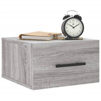 Nachtkastje wandgemonteerd 35x35x20 cm grijs sonoma eikenkleur 3