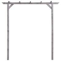 Pergola 200x40x205 cm ge&iuml;mpregneerd grenenhout grijs 2