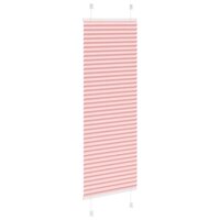 Pliss&eacute; rolgordijn 40x100 cm stofbreedte 39,4 cm polyester roze 4