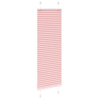 Pliss&eacute; rolgordijn 50x100 cm stofbreedte 49,4 cm polyester roze 3