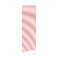 Pliss&eacute; rolgordijn 50x100 cm stofbreedte 49,4 cm polyester roze 4