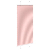 Pliss&eacute; rolgordijn 60x150 cm stofbreedte 59,4 cm polyester roze 3