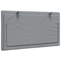 Hoofdbordkussen "Hanko" 80 cm stof lichtgrijs 6