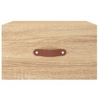 Nachtkastje wandgemonteerd 35x35x20 cm sonoma eikenkleurig 5