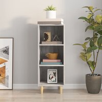 Dressoir 34,5x32,5x90 cm bewerkt hout grijs sonoma eikenkleurig 3