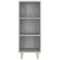 Dressoir 34,5x32,5x90 cm bewerkt hout grijs sonoma eikenkleurig 5