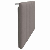 Hoofdbordkussen "Hanko" 80 cm stof taupe 5