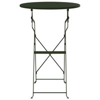 Bistrotafel &Oslash;50x71 cm gepoedercoat staal donkergroen 3