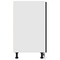 Lade Onderkast - Zwart Eiken, 40 x 46 x 81,5 cm, Gemaakt van bewerkt hout 7