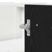 Zwarte Eiken Hoek Onderkast - 75,5 x 75,5 x 81,5 cm, Gemaakt van Ge&euml;ngineerd Hout 8