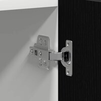 Magnetronkast Zwart Eiken 60x57x207 cm Gelaagd Hout 8