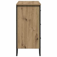 Ladekast Ambachtelijk Eiken 91x35.5x74.5 cm Gemaakt Hout 6