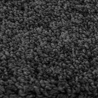 Vloerkleed shaggy met latex onderkant 120x120 cm donkergrijs 5