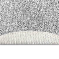 Vloerkleed shaggy met latex onderkant &oslash;120 cm grijs 4