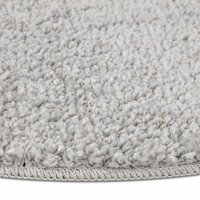 Vloerkleed shaggy met latex onderkant &oslash;120 cm grijs 6