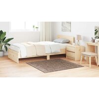 Shaggy Vloerkleed Hoge Pool Bruin 120x120 cm PP 3