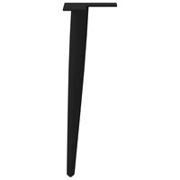 Salontafelpoten conische vorm 4 st 30-31 cm staal zwart 6