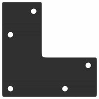 Salontafelpoten conische vorm 4 st 30-31 cm staal zwart 7