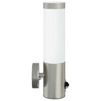 Buitenwandlamp met sensor - Zilver RVS IP44 3
