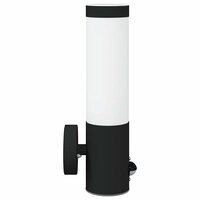 Buitenwandlampen met Sensor 2 stuks Zwart RVS IP44 4