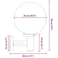 Buiten Wandlampen 2 stuks zilver RVS IP44 7