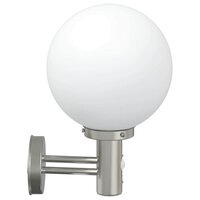 Wandlamp voor Buiten met Sensor Zilver RVS IP44 3