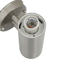 Buiten Wandlamp 2 stuks Zilver RVS IP44 7