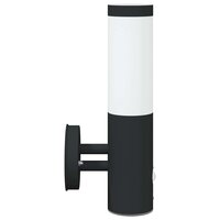 Buitenwandlamp met Sensor 2 stuks Zwart RVS IP44 4