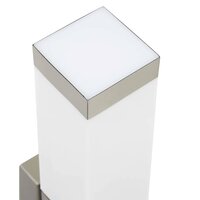 Buitenwandlamp met Sensor Zilver RVS IP44 5