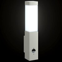 Buitenwandlamp met Sensor Zilver RVS IP44 8