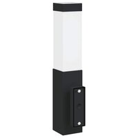 Buitenwandlampen met Sensor 2 stuks Zwart RVS IP44 5