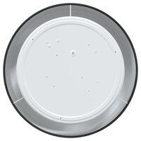 Plafondlamp vlakke montage &Oslash; 30 cm E27 stof zwart 3